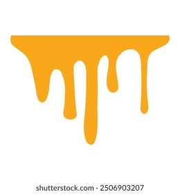 Dripping honey full line Design, Honey Clipart Design,  Honey isolated, Dripping paint line Illustration, Dripping Graphic