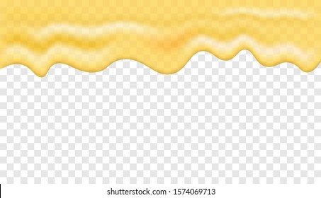 Dripping honey. Dripping golden honey background vector illustration. honey syrup for desserts or cafeteria and patisserie cakes and cookies

