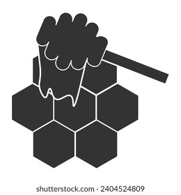 dripping honey icon vector ilustration.
