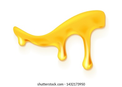 Dripping honey like design element. Graphic concept for your design