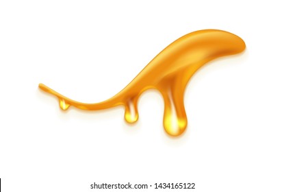 Dripping honey like design element. Graphic concept for your design