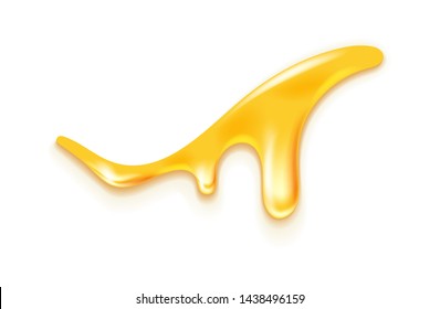 Dripping honey like design element. Graphic concept for your design