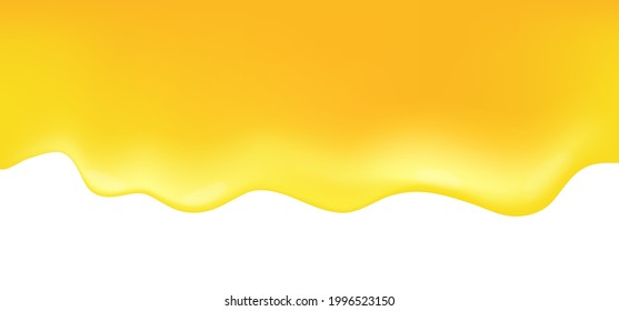 Arrastrar miel sobre fondo blanco. EPS10 de ilustración vectorial