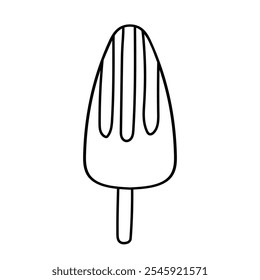 Dripping Ice Cream Bar Drawing