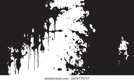 Textura de pulverização de tinta gotejante, gotejamento e respingos de tinta grunge, fundo de vetor de grafite urbano abstrato
