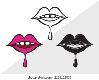 Litros de goteo Ilustración de vectores impresos SVG