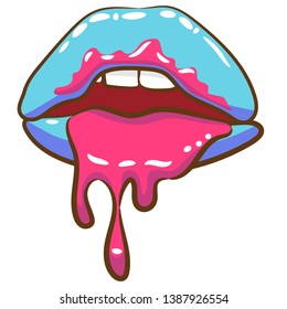 Free Free 333 Tongue Dripping Lips Svg Free SVG PNG EPS DXF File