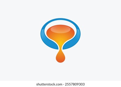 dripping liquid drop logo design templates elements