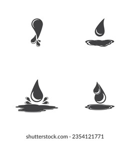 Dripping Liquid icon and symbol template