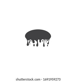Dripping liquid icon vector design