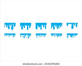 Dripping Liquid Illustration Element Set