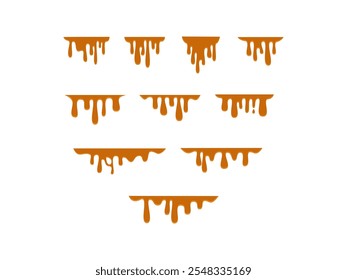 Dripping Liquid Illustration Element Set