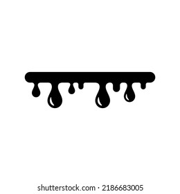 Dripping liquid or smudge glyph icon