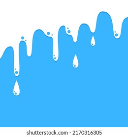 Dripping Milk Frame Dripping Milk Flows Stock Vector (Royalty Free ...