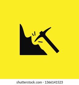 dripping mines icon vector