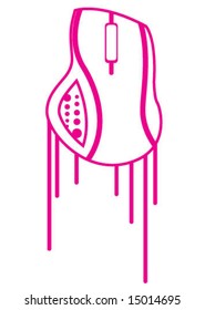 Dripping Mouse modern Design