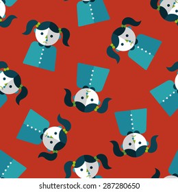 dripping nose flat icon,eps10 seamless pattern background