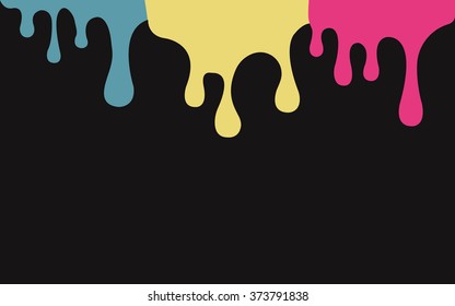 Dripping paint