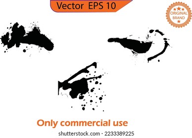 Dripping paint drips background. Excellent drips illustration. Collection of dripping paints. Vector illustration, my work, original