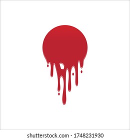 Dripping Paint Icon Logo Current Liquid Stock Vector (Royalty Free ...