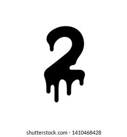 Dripping Paint Set. Dripping liquid. Dripping two. Melting figure. Paint flows. Current paint, stains. Current drops. Vector illustration. Flowing liquid. Paint splatter. Molten two.