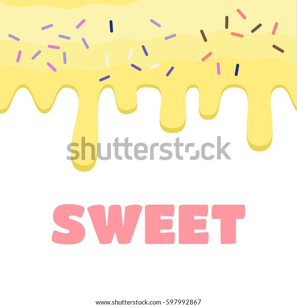 Dripping Pink Glaze Glaze Vector Stock Vector Royalty Free 597992867 Shutterstock 4462