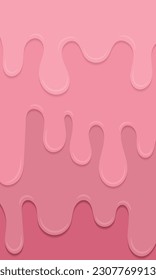 Dripping pink liquid realistic background