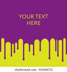 Dripping Purple Paint Background Design Template Stock Vector (Royalty ...