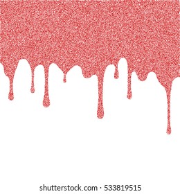 dripping red paint of the balls. stipple effect. white background. vector.