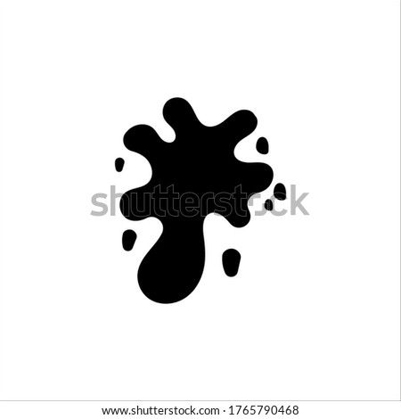 Dripping slime icon vector design templates