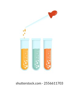 Dripping Solution with a Dropper in a Laboratory Experiment