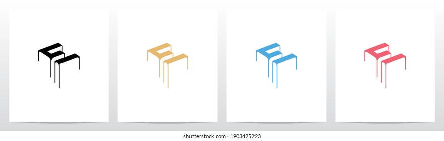 Dripping Surface On Letter Logo Design E