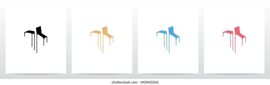 Dripping Surface On Letter Logo Design Y