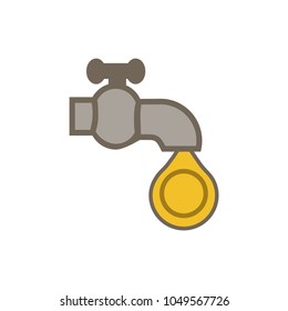 Golpear con el icono de la línea desplegable.