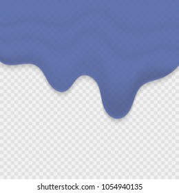 Dripping water on transparent background