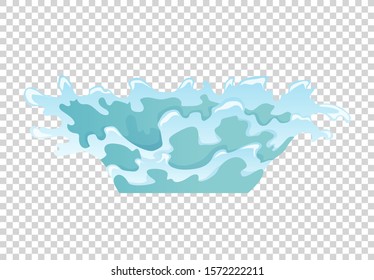 Dripping water special effect fx animation frames sprite sheet. Clear water drop burst frames for flash animation in games, video and cartoon