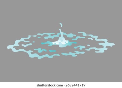 Dripping water special effect fx animation frames sprite sheet. Clear water drop burst frames for flash animation in games, video and cartoon