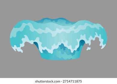 Tropfwasser Spezialeffekt fx Animation Rahmen Sprite Blatt. Klare Wassertropfen Burst Frames für Flash-Animation in Spielen, Video und Cartoon