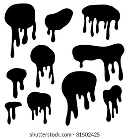 Gotejamento de tinta úmida ou esguicho de tinta de sangue