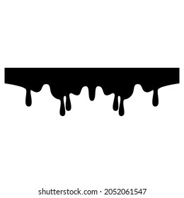 Drips Icon Vektorset. Illustrationssammlung für Flüssig-Dripping. Schmelzsymbol oder -logo.