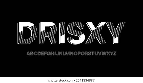 Drisxy line 3d text efect premium vector. Editable text effect paper texture mockup
