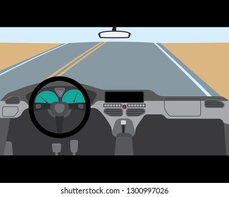 drive car inside view