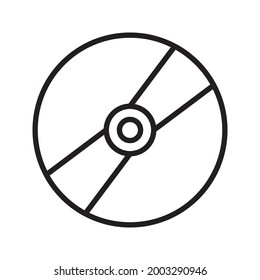 drive cd vector graphics on white background icon 