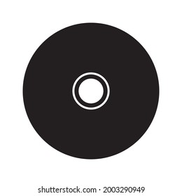 drive cd vector graphics on white background icon 