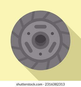 Drive clutch icon flat vector. Car disk. Repair kit
