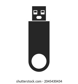 Drive flash vector icon.Black vector icon isolated on white background drive flash.