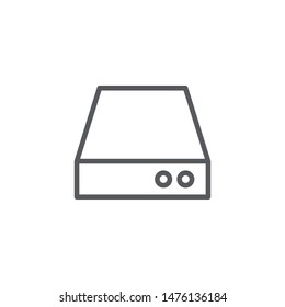 Drive icon isolated on white background. Hardware symbol modern, simple, vector, icon for website design, mobile app, ui. Vector Illustration