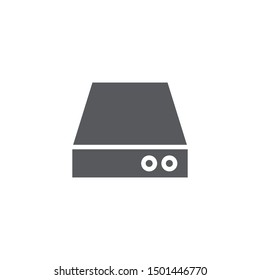 Drive icon isolated on white background. Hardware symbol modern, simple, vector, icon for website design, mobile app, ui. Vector Illustration