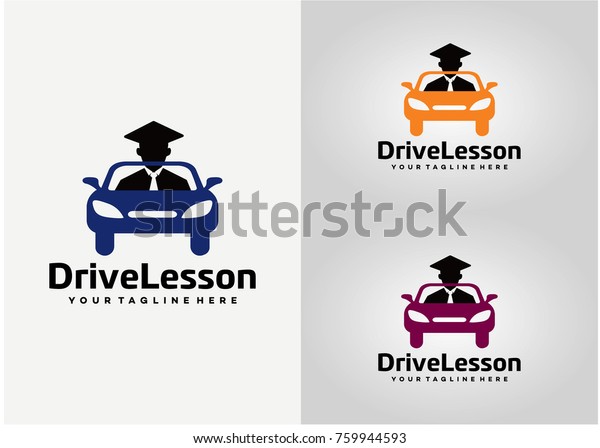 Drive Lesson Logo Template Design.
Creative Vector Emblem for Icon or Design
Concept