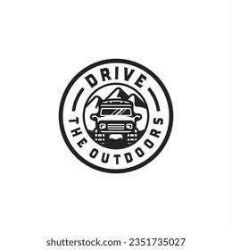 drive outdoor off road logo design